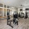 a gym with exercise equipment